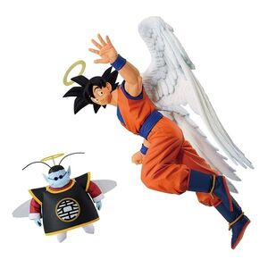 DRAGON BALL ESTATUA SET SON GOKU & KAIO 22 CM Y 11 CM ICHIBANSHO DUELING