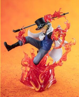 ONE PIECE FIGURA FIGUARTS ZERO EXTRA BATTLE PVC SABO FIRE FIST ROOK CHECK 19 CM