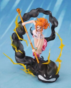 ONE PIECE FIGUARTS ZERO EXTRA BATTLE ESTATUA PVC NAMI LIGHTNING BLAST 17 CM