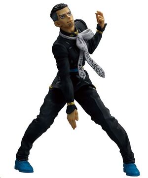 JOJO'S BIZARRE ADVENTURE FIGURA ICHIBANSHO YUYA FUNGAMI STAND RUSH 20 CM