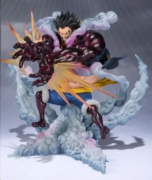 ONE PIECE ESTATUA PVC FIGUARTSZERO MONKEY D. LUFFY GEAR 4 LEO BAZOOKA REISSUE 18 CM