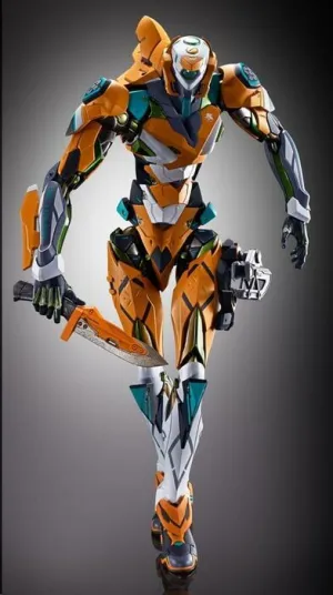 NEON GENESIS EVANGELION FIGURA DIECAST METAL BUILD EVA TEST TYPE-00/00 30TH WITH THE SPEAR OF LONGINUS 22 CM