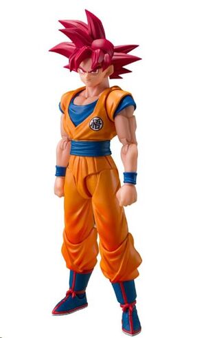 DRAGON BALL SUPER FIGURA S.H.FIGUARTS SUPER SAIYAN GOD SON GOKU (GOD AURA) 15 CM