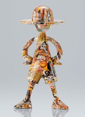 ONE PIECE 1000 LOGS ANNIVERSARY LUFFY'S FIGURA 1/8 ARTCANVAS LUFFY 22 CM