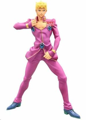 JOJOS BIZARRE ADVENTURE  FIGURA GOLDEN WIND MOMETRIA GIORNO GIOVANNA 21CM