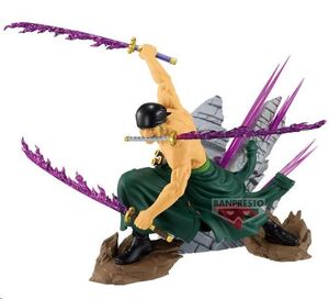 ONE PIECE FIGURA BANPRESTO RORONOA ZORO THEORAMA SOUL 21CM