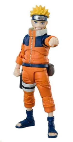NARUTO FIGURA S.H.FIGUARTS NARUTO UZUMAKI EL NINJA MAS IMPREDECIBLE REENDICION 15 CM