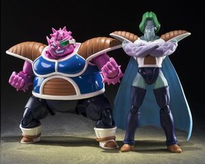 DRAGON BALL Z FIGURA S.H. FIGUARTS DODORIA & ZARBON BARDOCK THE FATHER OF GOKU 16 CM