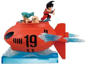 DRAGON BALL ESTATUA ICHIBANSHO SON GOKU, BULMA & KRILLIN VS RED RIBBON ARMY 16CM