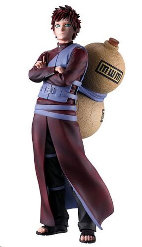 NARUTO SHIPPUDEN FIGURA KAZEKAGE RESCUE ARC GAARA KAZEKAGE 24CM