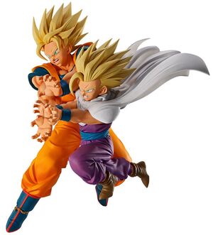 DRAGON BALL Z ESTATUA ICHIBANSHO SON GOKU & SON GOHAN SPECTACLE BATTLE 18CM
