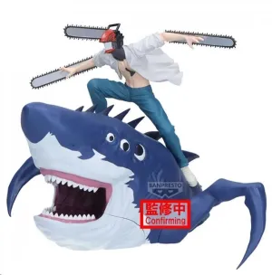 CHAINSAW MAN ESTATUA CHAINSAW MAN Y BEAM LA PELÍCULA ARCO DE REZE 13CM