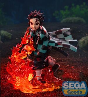 GUARDIANES DE LA NOCHE ESTATUA PVC XROSSLINK TANJIRO KAMADO 12 CM