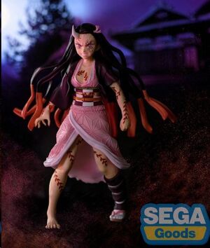 DEMON SLAYER. KIMETSU NO YAIBA FIGURIZMA FIGURA PVC NEZUKO KAMADO DEMON FORM ADVANCING VER. 21 CM