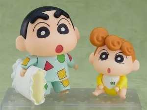 CRAYON SHINCHAN FIGURAS 8 CM SHINNOSUKE NOHARA PIJAMA & HIMAWARI NENDOROID