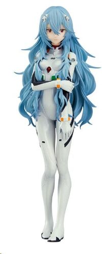 REBUILD OF EVANGELION ESTATUA PVC POP UP PARADE REI AYANAMI: LONG HAIR VER. (3RD-RUN) 17 CM