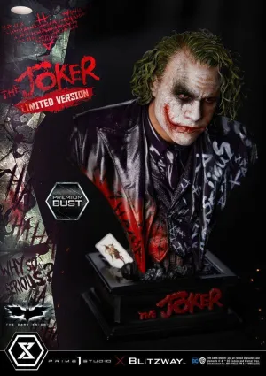 BATMAN THE DARK KNIGHT MOVIE BUSTO PREMIUM THE JOKER LIMITED VERSION 26 CM