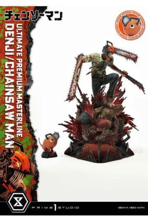 CHAINSAW MAN ESTATUA PVC 1/4 DENJI DELUXE BONUS VERSION 57 CM