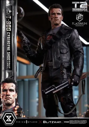 TERMINATOR II ESTATUA PLATIMUM MASTERLINE SERIES 1/3 T-800 CYBERDYNE SHOOTOUT 74 CM