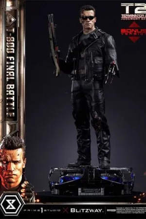 TERMINATOR II ESTATUA MUSEUM MASTERLINE SERIES 1/3 T-800 FINAL BATTLE DELUXE BONUS VERSION 75 CM