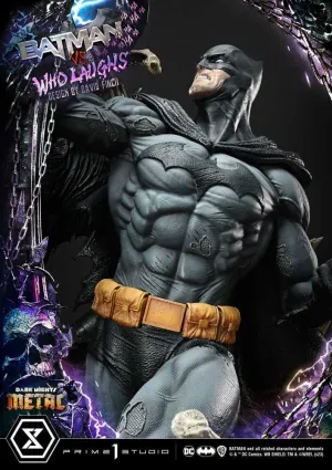 DARK NIGHTS: METAL ESTATUA ULTIMATE PREMIUM MASTERLINE SERIES 1/4 BATMAN VS BATMAN WHO LAUGHS DELUXE BONUS VERSION 67 CM