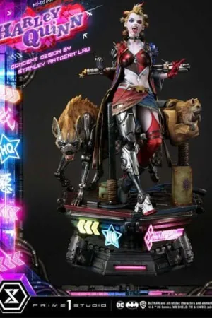 BATMAN ESTATUA ULTIMATE PREMIUM MASTERLINE SERIES CYBERPUNK HARLEY QUINN 60 CM
