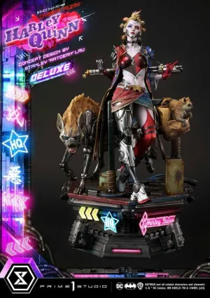 BATMAN ESTATUA ULTIMATE PREMIUM MASTERLINE SERIES CYBERPUNK HARLEY QUINN DELUXE VERSION 60 CM