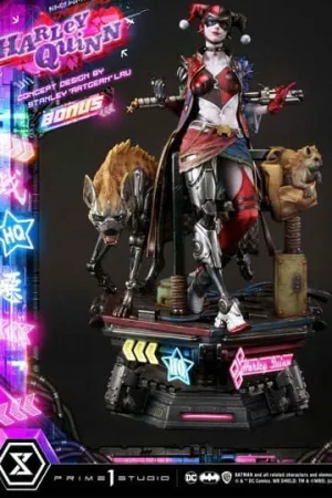 BATMAN ESTATUA ULTIMATE PREMIUM MASTERLINE SERIES CYBERPUNK HARLEY QUINN DELUXE BONUS VERSION 60 CM