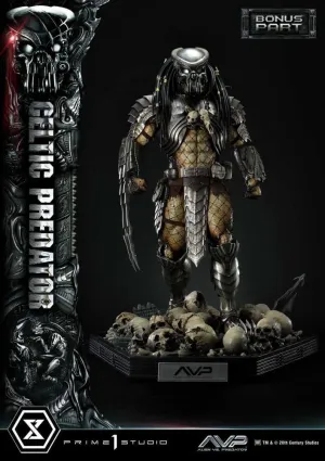THE ALIEN VS PREDATOR ESTATUA MUSEUM MASTERLINE SERIES 1/3 CELTIC PREDATOR BONUS VER. 95 CM
