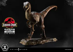 JURASSIC PARK ESTATUA PRIME COLLECTIBLES 1/10 VELOCIRAPTOR BOCA ABIERTA 19 CM