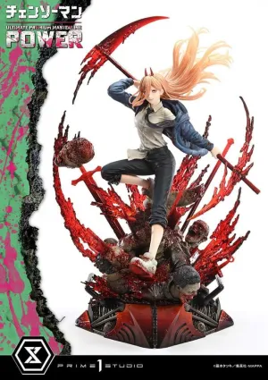 CHAINSAW MAN ESTATUA ULTIMATE PREMIUM MASTERLINE SERIES 1/4 POWER 66 CM