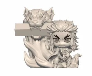 GUARDIANES DE LA NOCHE FIG HOLD FIGURE 8 CM RENGOKU KYOJURO