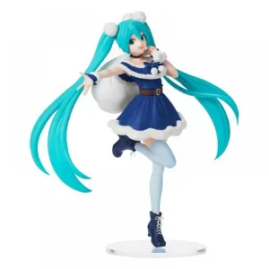 MIKU HATSUNE  FIG 22 CM MIKU CHRISTMAS 2020 VER BLUE