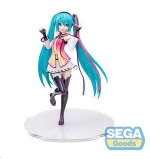 HATSUNE MIKU SERIE ESTATUA LUMINASTA PVC PROJECT DIVA MEGA39'S HATSUNE MIKU - STAR VOICE 18 CM