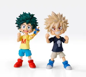 MY HERO ACADEMIA FIGURA S.H.FIGUARTS IZUKU MIDORIYA & KATSUKI BAKUGO -CHILDHOOD SET- 9 CM