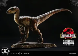 JURASSIC PARK ESTATUA PRIME COLLECTIBLES 1/10 VELOCIRAPTOR CLOSED MOUTH 19 CM