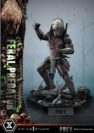 PREY MOVIE ESTATUA MUSEUM MASTERLINE SERIES 1/3 FERAL PREDATOR 89 CM