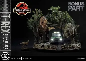 JURASSIC PARK: THE LOST WORLD ESTATUA 1/15 T-REX CLIFF ATTACK BONUS VERSION 53 CM