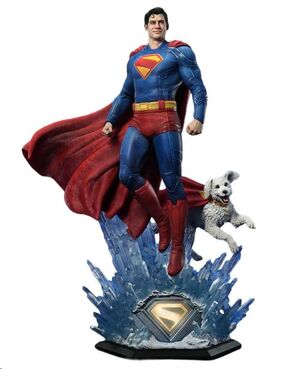 SUPERMAN. ESTATUA REAL ELITE MASTERLINE SERIES 1/3 SUPERMAN WITH KRYPTO 95 CM (2025)
