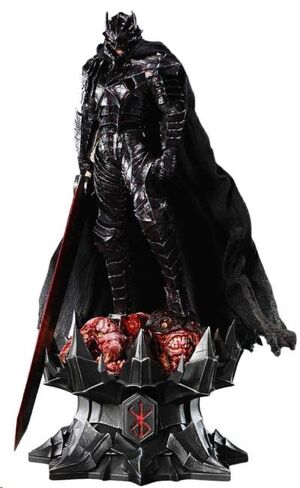 BERSERK MAQUETA PLASTIC MODEL KIT BUILD ART MASTERLINE GUTS BERSERKER ARMOR RAGE PRE-ASSEMBLED & PRE-PAINTED 30 CM