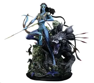 AVATAR MOVIE ESTATUA REAL ELITE MASTERLINE SERIES 1/4 NEYTIRI & THANATOR 75 CM