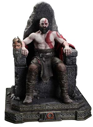 GOD OF WAR THRONE LEGACY SERIES ESTATUA 1/3 RAGNAROK MASTER THYSELF KRATOS 67 CM