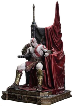 GOD OF WAR THRONE LEGACY SERIES ESTATUA 1/3 RAGNAROK MASTER YOUNG KRATOS 91 CM