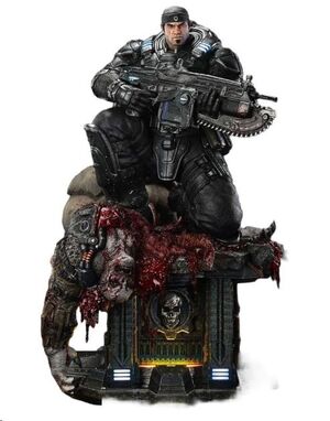 GEARS OF WAR: RELOADED ESTATUA REAL ELITE MASTERLINE SERIES 1/3 MARCUS FENIX ULTIMATE VERSION 97 CM