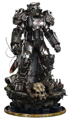 FALLOUT ESTATUA REAL ELITE MASTERLINE 1/4 MAXIMUS POWER ARMOR 67 CM