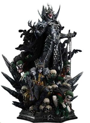 DC COMICS MUSEUM MASTERLINE STATUE 1/3 DARK NIGHTS: DEATH METAL THE BATMAN WHO LAUGHS & ROBIN KING 85 CM