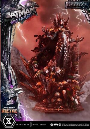ESTATUA MASTERLINE DEL MUSEO DE DC COMICS 1/3 DARK NIGHTS: DEATH METAL THE BATMAN WHO LAUGHS & ROBIN KING VERSIÓN DELUXE 85 CM