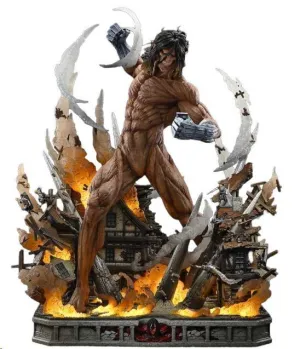 ATAQUE A LOS TITANES (TV ANIMATION) ULTIMATE DIORAMA MASTERLINE ESTATUA EREN YEAGER ATTACK TITAN BONUS VERSION 81 CM