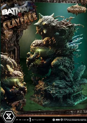 DC COMICS ULTIMATE PREMIUM MASTERLINE SERIES ESTATUA 1/4 BATMAN VS CLAYFACE DELUXE VERSION 83 CM