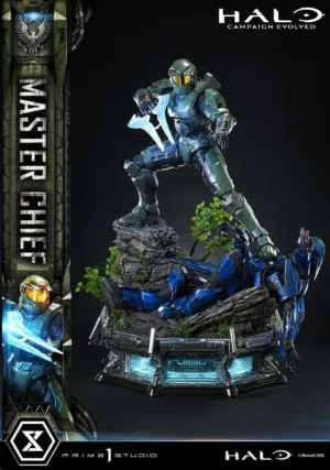 HALO ULTIMATE PREMIUM MASTERLINE SERIES ESTATUA 1/4 CAMPAIGN EVOLVED MASTER CHIEF BONUS VERSION 78 CM